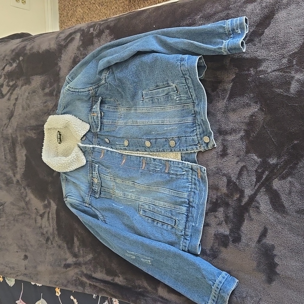 Hot topic denim lined jacket